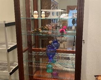 Large Display Cabinet with Sliding Glass Front