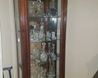 4 Shelf Glass Front Curio Cabinet
