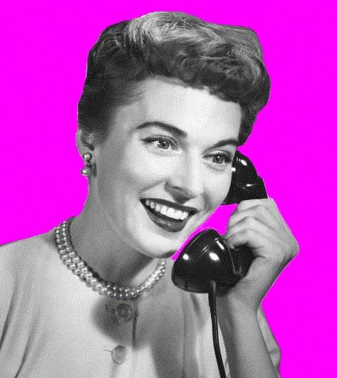 Vintage Woman On Phone