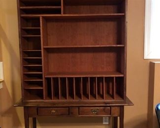 Solid Wood Mail Station/ File Organizer
87" x 52" x 16"
