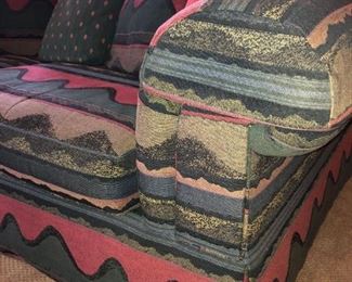 Sherrill 2 Cushion Sofa  - Multi-color Southwestern Fabric
80"w x 25"d  x 27"h