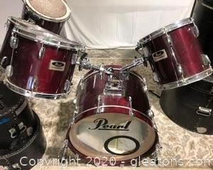 Pearl Remos Weather King Drum Set with Cases