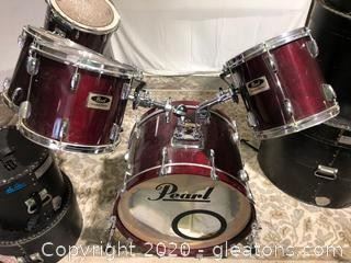 Pearl Remos Weather King Drum Set with Cases