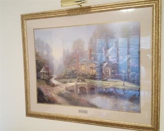Lg Thomas Kincaid Lithograph