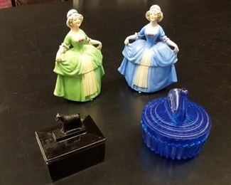 Lots of vintage dresser jars