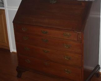 VINTAGE Chippendale SLANT TOP SECRETARY