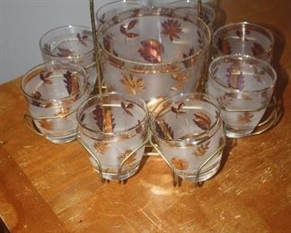 MIDCENTURY MODERN BAR SET