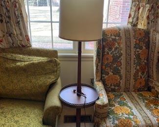 #17		Mid-century Lamp Table  13.5x56	 $75.00 
