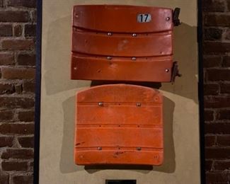 Framed seat from Three Rivers Stadium