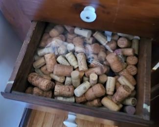 so many interesting items. A draw full of wine corks
