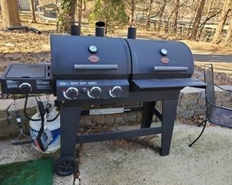 outdoor double grill