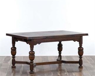 Gothic Revival Monastery Extendable Stretcher Table
