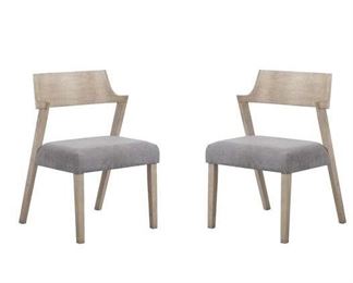 Pair Of Ivy Bronx Munro Curved Back Dining Chairs
