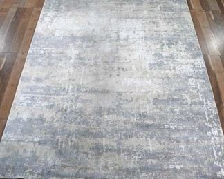 12'X9' Roset Hand Woven Silver Area Rug