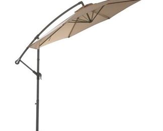Brayden Studio Freda 9.5' Brown Cantilever Umbrella 2