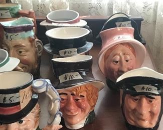 Toby mugs by Royal Doulton