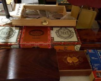 Wooden cigar boxes