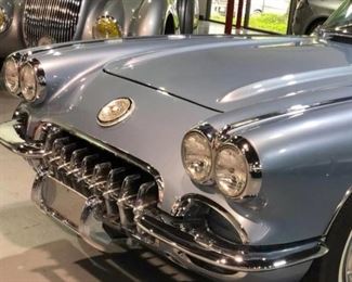 1959 Corvette Convertible in Frost Blue!  To register for this and all the other items in this sale, please visit: www.aikenvintage.hibid.com