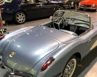 1959 Corvette Convertible in Frost Blue! To register for this and all the other items in this sale, please visit: www.aikenvintage.hibid.com