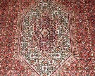 Bidjari Hand Knotted Rug 10" x 13".4'
Made in India (detail of center Medallion)
