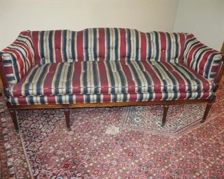 George III Mahogony Framed Upholstered Sofa
