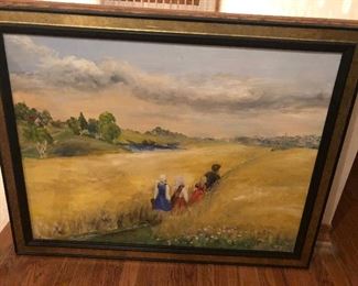 "Journey through Wheat Field" Painting
