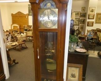 EMPERIOR WALNUT GRANDFATHER CLOCK
