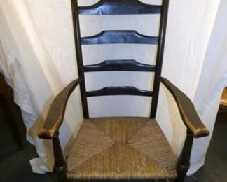 EARLY 1800'S PRIM. SHAKER ARM CHAIR