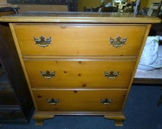 3 DRAWER PINE BUTLERS DESK
