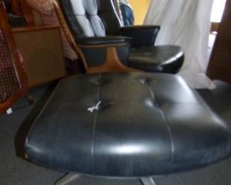 1960 HAYWOOD WAITFIELD CHAIR & STOOL