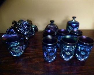 SEVERAL PCS. EARLY CARNIVAL GLASS