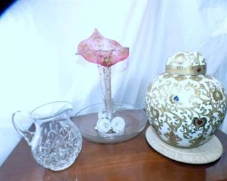 HAND DECORATED GINGER JAR/JACK IN PULPIT