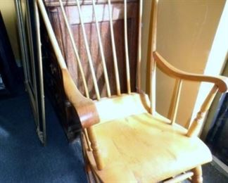 EARLY CHEESE CUTTER PLANK BOTTON ROCKER