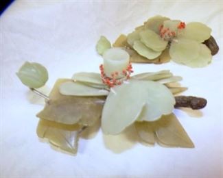VIEW 2 CHINESE JADE FLOWERS