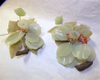 VIEW 3 CHINESE JADE FLOWERS