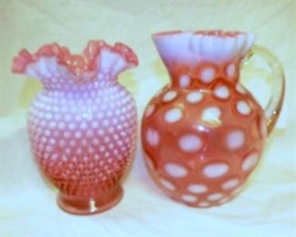 FENTON COIN DOT/HOBNAIL GLASS