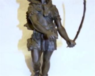 14IN. BRONZE FIGURE