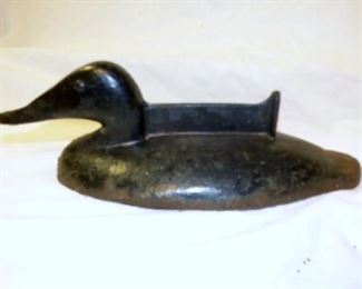EARLY 1900'S CAST IRON BOOT SCRAPE DUCK