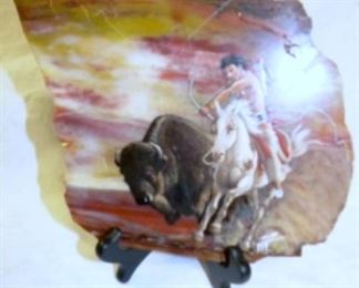 10IN. T.H. TOPOLOLEWSKI HANDPAINTED ON MARBLE