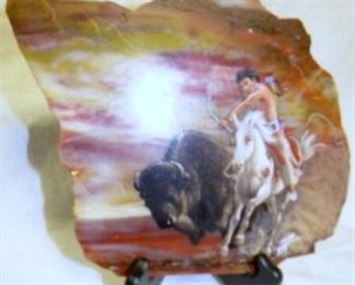 VIEW 2 CLOSEUP ART ON MARBLE