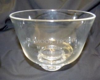 8IN. 1966 GLAMOOR GLASS TROPHY