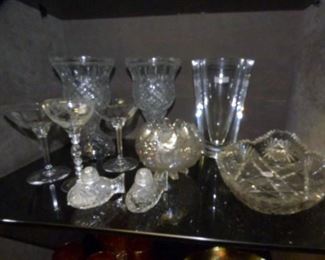 EARLY CRYSTAL/ROSE BOWLS/OTHER