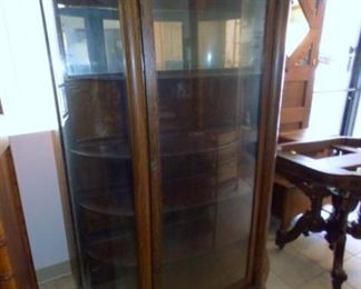 VIEW 2 CLOSEUP OAK CURVED GLASS CHINA