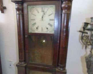 33IN. WALNUT CASE WEIGHT CLOCK
