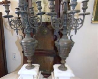 MATCHING 30IN. CANDLE OBRAS W/MARBLE BASE