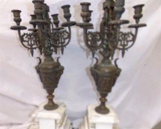 MATCHING 30IN. CANDLE OBRAS W/MARBLE BASE