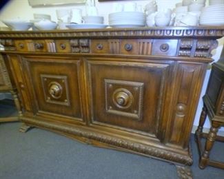 LATE 1800'S KITTINGER OAK SIDEBOARD
