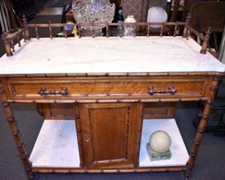 VIEW 2 CLOSEUP MARBLE TOP SERVER