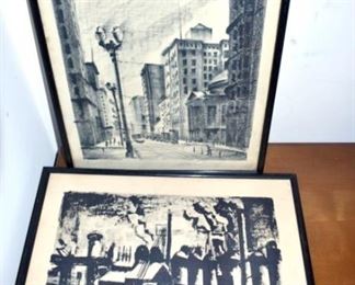 15X19 MARTIN LINSEY LITHOGRAPHS