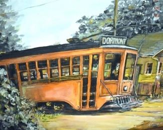 VIEW 2 CLOSEUP OIL ON CANVAS SIGNED KERR